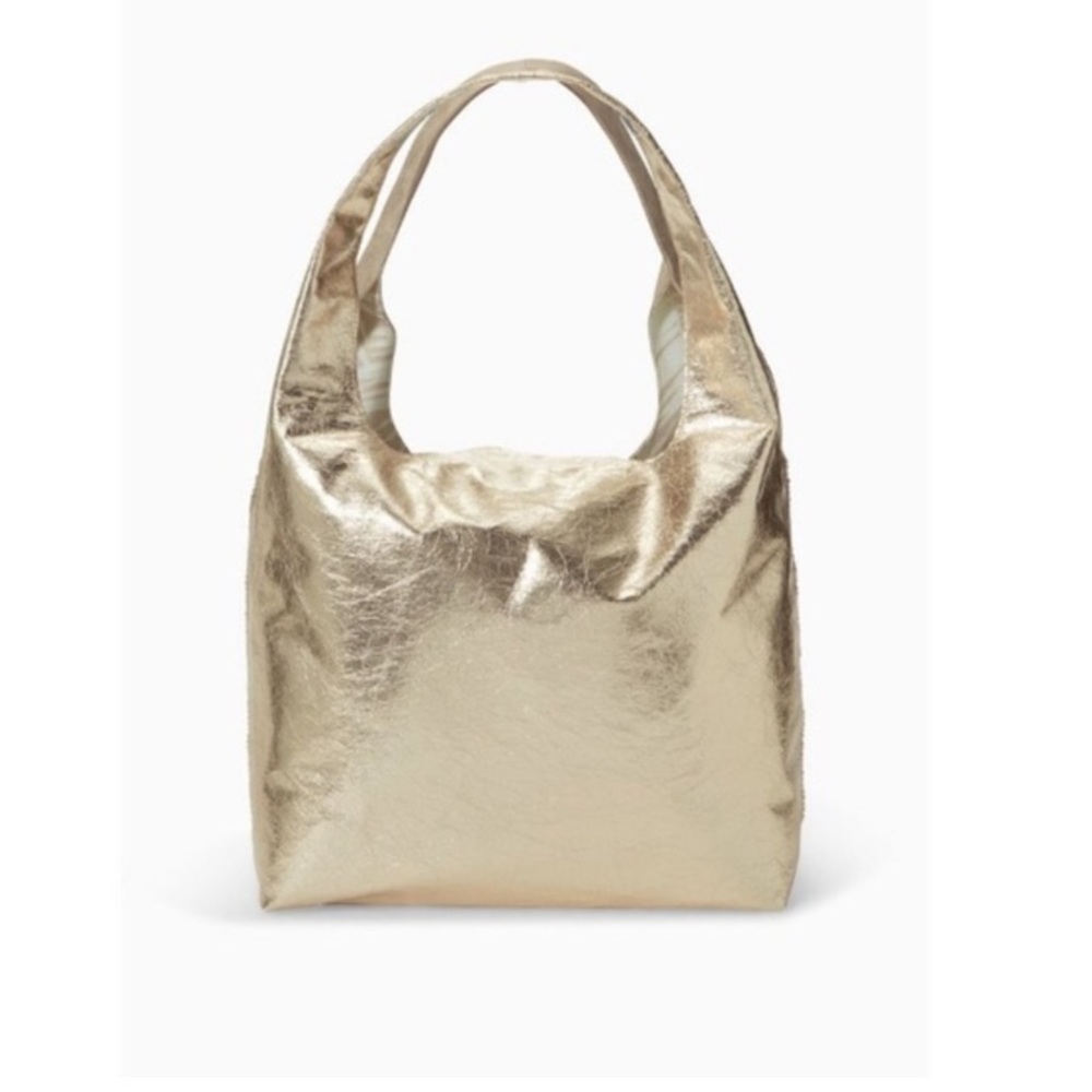 :: Stella & Dot | GOLD Switcheroo Reversible Tote Bag - Picture 2 of 4